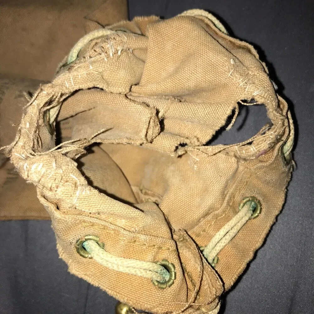 HUSTLER Camp Douglas Bank Coin Money Bag Canvas Hustler Wisconsin Rare